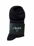 ArcFel Classic Script Ankle Sock — Black