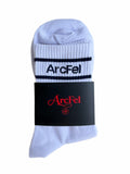 ArcFel Varsity Crew — White with Navy