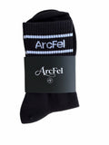 ArcFel Varsity Crew — Black with White