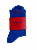 ArcFel Lightweight Sport Sock — Neon Blue with Red Branding